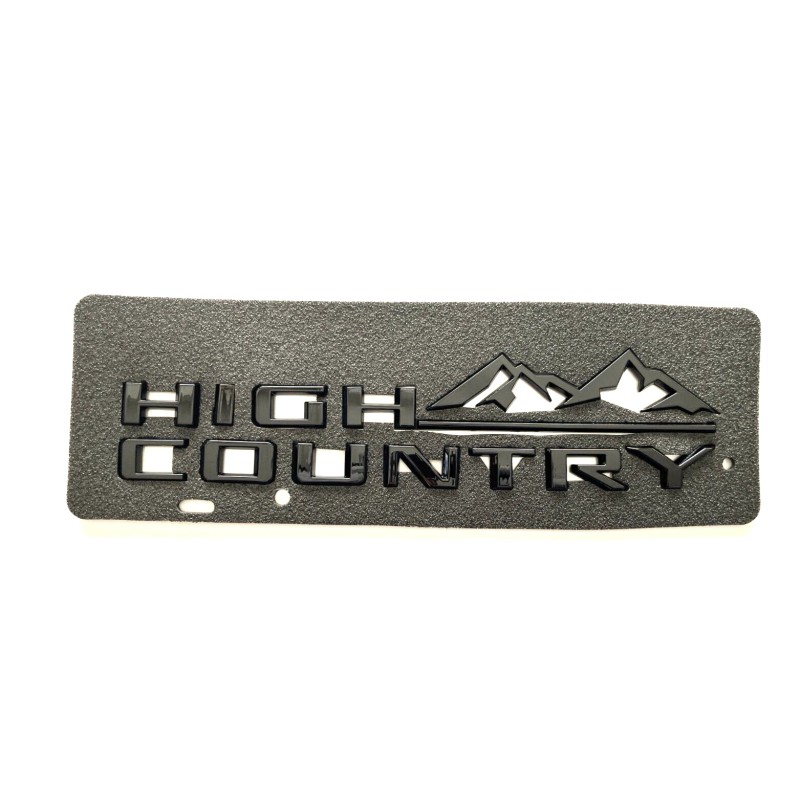 GM Auto 2PCS Front Fender Gloss Black High Country Emblems