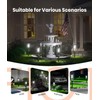 ALFIOT Solar Pathway Lights Outdoor Powered Waterproof 8 Pack Upgraded
