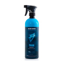 Bling Sauce Platinum: Trim Sauce, 3 in 1 Black Plastic Restorer. Cleans, Protects and Restores Faded or Damaged Black Plastic Trim on Cars, Trucks, SXS. Spray On-Wipe Off. 24oz