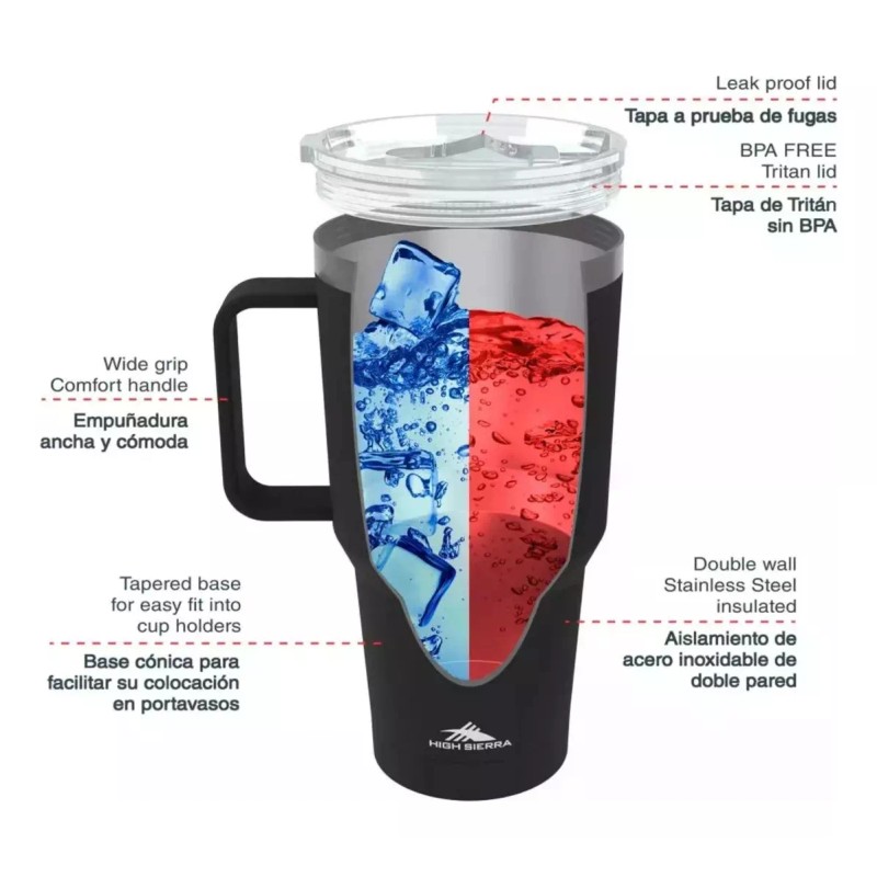 High Sierra 1 Termo, Acero Inoxidable Con Tapa, 887 Ml,