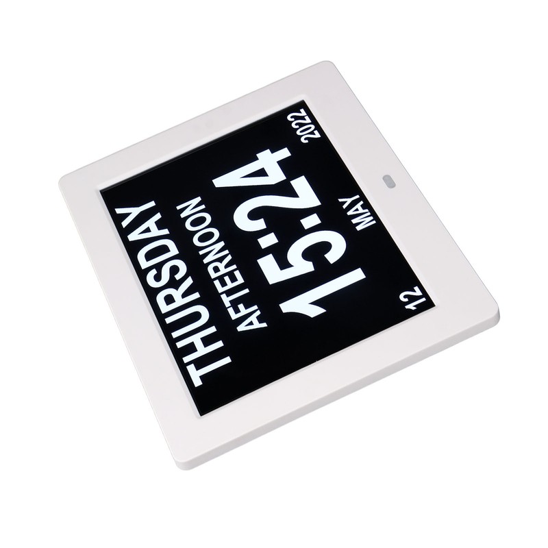 8in Digital Alarm Clock Photo Frame 800x600 Large Font Adjustable