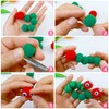 Bundooraking Pom Poms, 0.4inch (1cm), 2000pcs White for Crafts