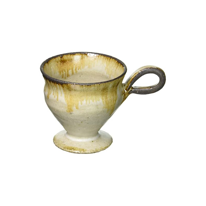 Shigaraki Ware Hechimon Demitasse Cup, White Tag