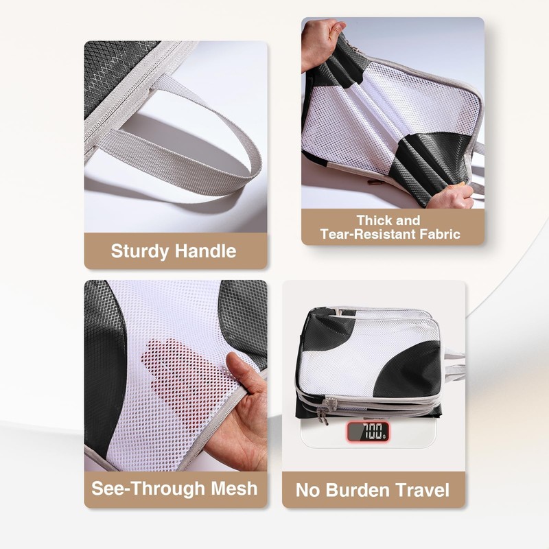 DIMJ Packing Cubes Suitcase Organiser - Packing Cubes for Clothes,