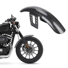 Front Fender Motorcycle Mudguard Fit For Harley Sportster Iron 1200 XL 883 XL1200 48 72 1988-2023 Carbon Fiber Pattern