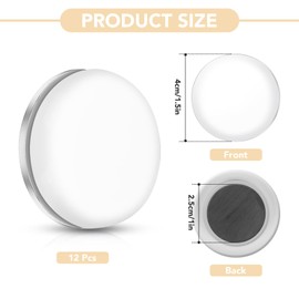 14 Pcs Magnetic Shower Curtain Weights - Heavy Duty Rust-Proof Clips for Indoor/Outdoor, Strong Magnets Prevent Blowing & Splashing (White)