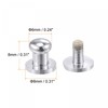 sourcing map 5 Set 6mm Solid Brass Round Head Stud