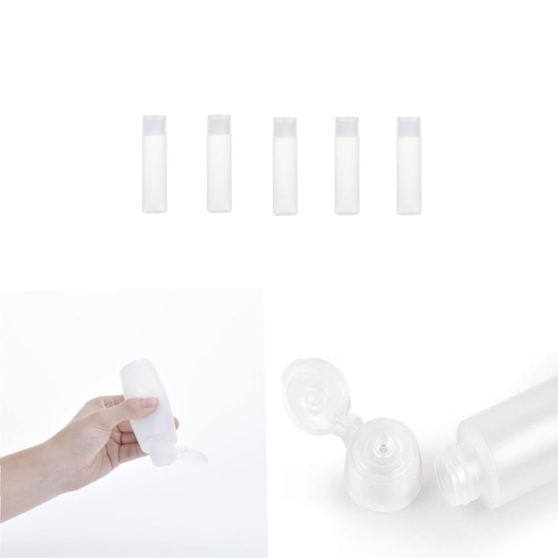 Changyeah10 Pcs Flip Top Squeeze Bottle Liquid Squeeze Bottles,Travel Size