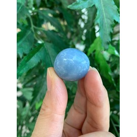 1/4 Pound Angelite Tumbled Stones, Polished Angelite Rock, Genuine Angelite Stone Bulk Lot