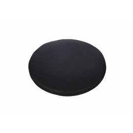 12" Round Bar Stool Cove, Full Edges Covering Stool Cushion, with 2cm Padding, Proctect or Make Your Stools Chairs, Black