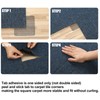 Wesnoy 200 Pieces 4" x 4"Carpet Tile Adhesive Connectors Carpet