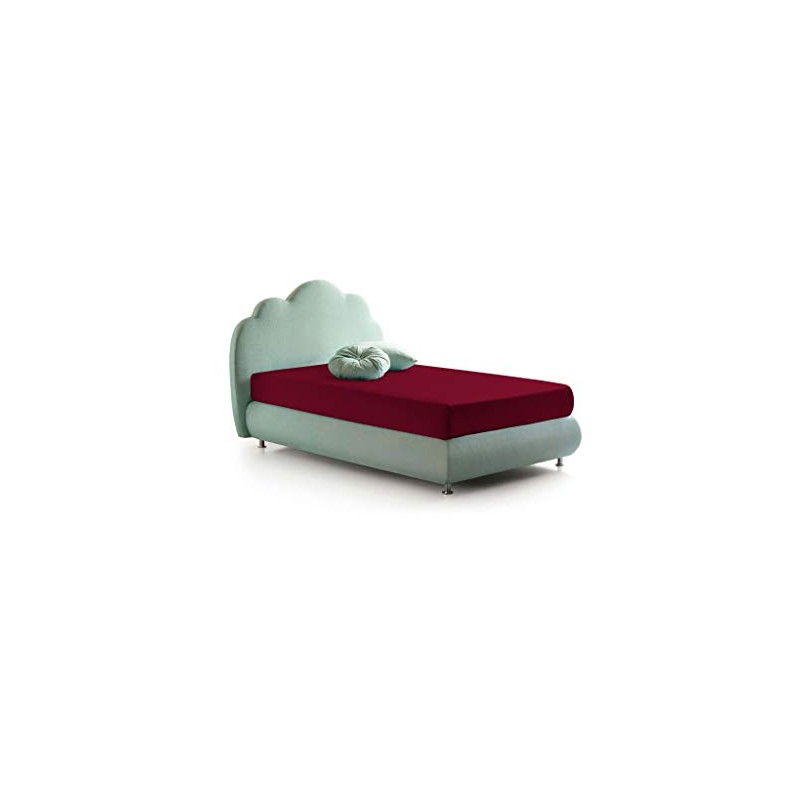 Max Color Cotton Fitted Sheet, Double, Burgundy