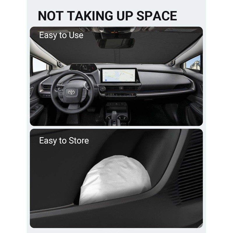 Proadsy Front Windshield Sun Shade Foldable Sunshade Protector Custom Fit
