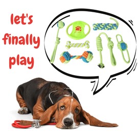 Frisbee Ring Dog Toys Indestructible - Strong Dog Toys Rubber Frisbee For Dogs - Dog Training Discs Interactive Dog Toys - Outdoor Dog Toys For Hours Of Fun And Training (Rope Set)