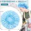 4 Piezas Gorro de Seda y Satén para Cabello Rizado,