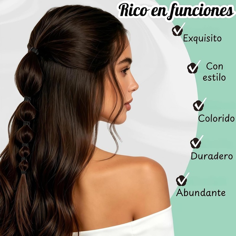 1500 Mini Gomas Elásticas para el Pelo, Ligas Pequeñas para