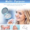 Scettar 2 Pcs Denture Retainer Case, Mouth Guard Case with