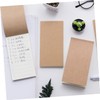 Ciieeo 4pcs Craft Paper Notepad to Do List Blank Lined