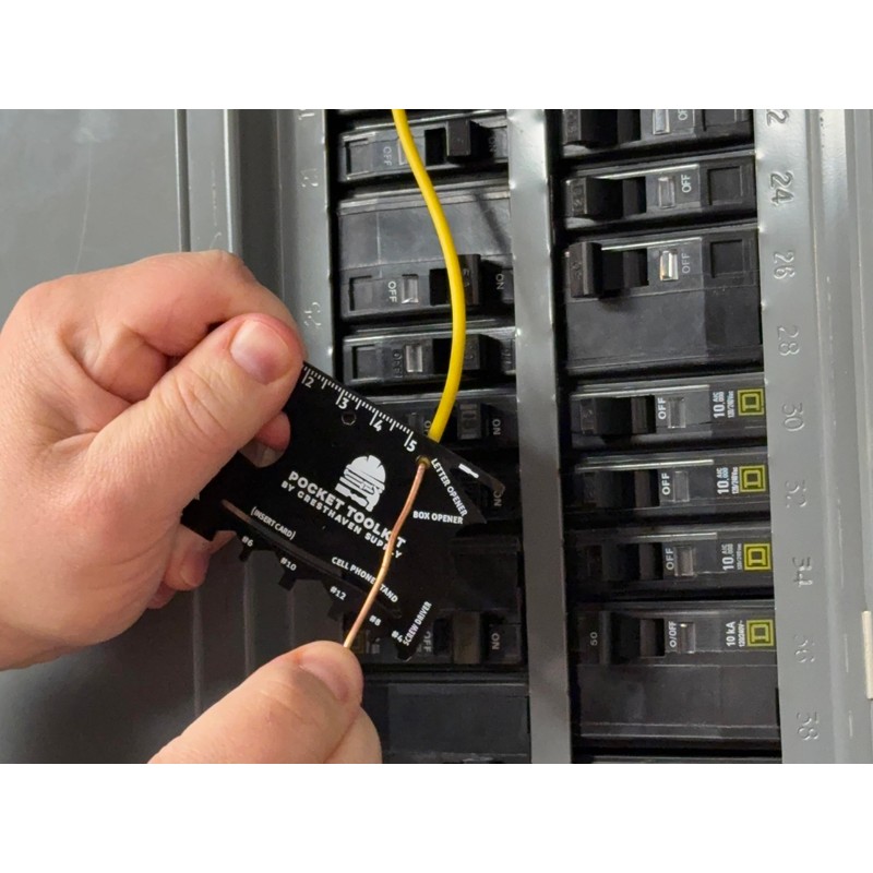 22-in-1 Credit Card Multitool – Slim Wallet Tool with Wrench,