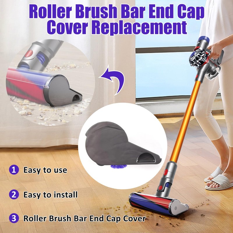 Odashen Applicability Roller Brush Bar End Cap Cover Replacement for
