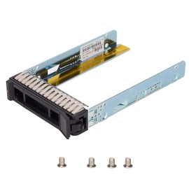 Qiilu 2.5" Hard Drive Tray Caddy, SAS/SATA Universal Server Hard Disk Tray Box for X3850 X6 X3650 ST550 SR550