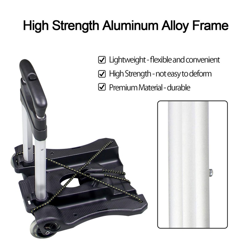 Sutekus Folding Hand Truck and Dolly 110-lbs Lightweight Portable Luggage