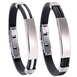 Apus Ion Therapeutic Lympunclog Titanium Wristband, Titanium Detox Lymph Unclog Wristband Adjustable Sugarfirm Titanium Wristband Bracelet For Women Men Jewelry (Black+White)