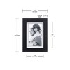 Malden 4x6 Picture Frame - Wide Real Wood Molding, Real
