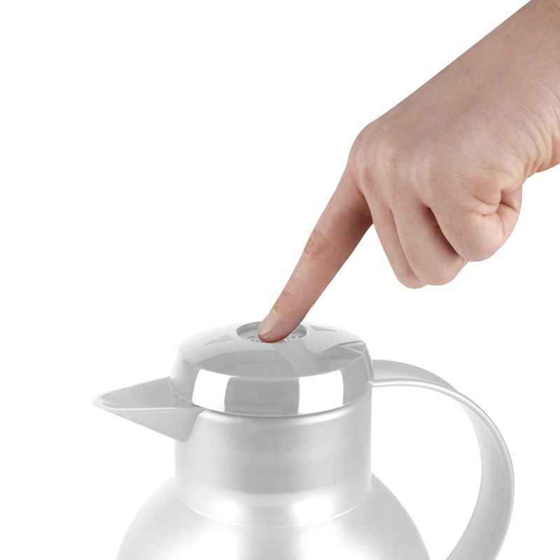 Emsa Samba 504687 Insulated Jug, 1 Litre, Quick Press Closure,
