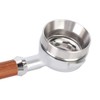 58mm Magnetic Dosing Funnel, Silver Brewing Coffee Tamper Powder Tool,
