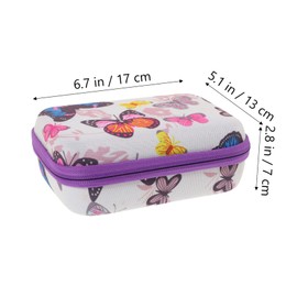 COHEALI Camera Case Portable Organizer for Small Cameras Durable with Cute Butterfly Print Lightweight Design for Outdoor Activities and Giving