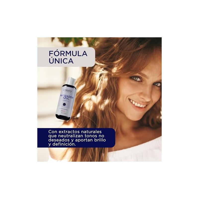 CELESTY Shampoo Matizador - Variedad Amarillo Azul Morado Negro Rojo