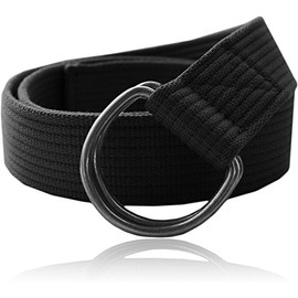 Eurosport Premium Canvas D-Ring Belt - WB2822 - Black S