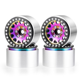 Runup 1.9 Inch 12 mm Hexagonal Beadlock Wheel Rim 4pcs Aluminium Wheel Hubs for 1/10 RC Crawler Axial Scx10 TRX4 TRX6 Redcat Gen7 Gen8 D90 VS4-10 (35 mm)