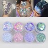 COKOHAPPY Holographic Chunky Glitter Total 80g Body Nail Face Cosmetic