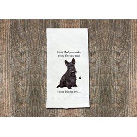 E&S Imports Scottie Kitchen Towels - Soft, Highly Absorbent - Scottie Gifts - Dish & Tea Towels - Reusable, Quick Drying - 100% Natural Cotton - Perfect for Pet Lovers