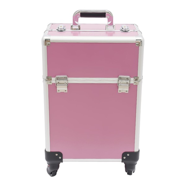 MUSESPANI Rolling Makeup Case with 2 Keys Drawer Cosmetology Case