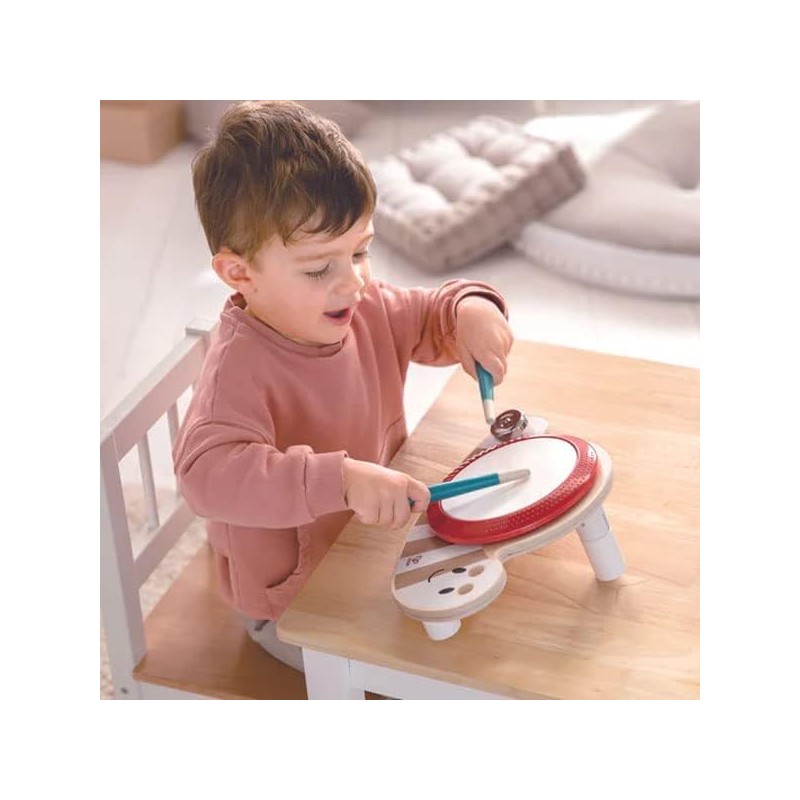 Hape Drum Slug Dan Musical Wooden Toy Preschool 18m +