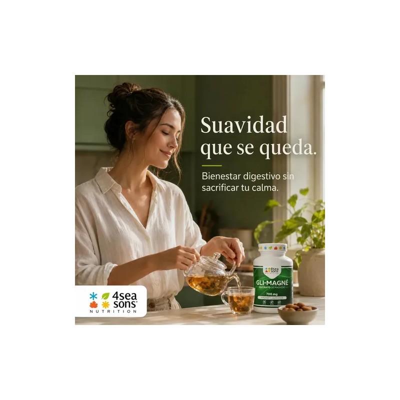 Gli Magné Glicinato Magnesio 700 Vitamina Suplemento Alimenticio Fórmula Avanzada