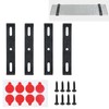 4pcs Number Plate Holder Clips, 118x19mm Frameless Car Number Plate