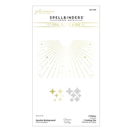 Spellbinders Sparkle Background Glimmer Hot Foil Plate & Die Set from The Shine Bright Collection by Carissa Wiley