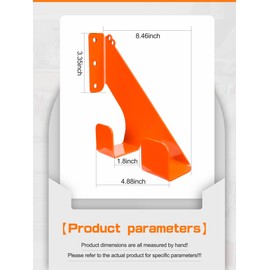 Mellyhan 2 Pack Chainsaw Wall Mount Hanger, Heavy Duty Chainsaw Holder, Chainsaw Wall Holder for Garage, Shed, and Workshop Organization - Durable Chainsaw Rack for Secure Storage - 180lbs Capacity