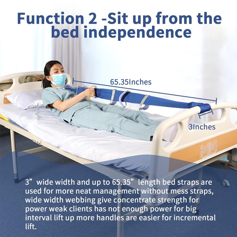 Ehucon Bed Ladder Assist,Pull Up Assist Ladder with Handle,Bed Rope
