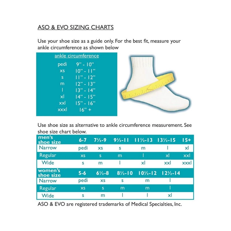 ASO Low Profile Ankle Support, Medium (EA/1)