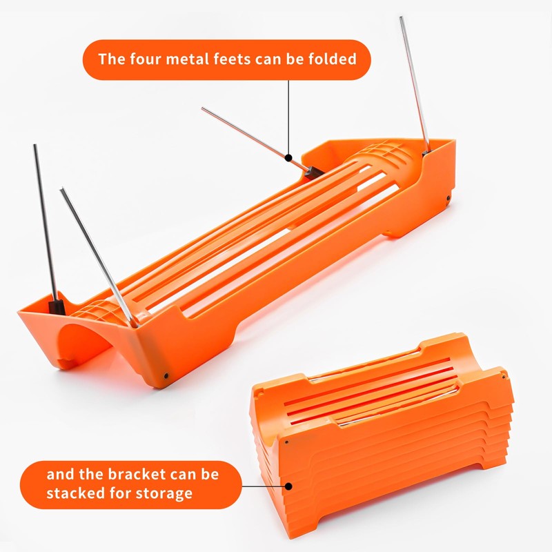 10Ft/15Ft/20Ft RV Sewer Hose Support，Sewer Hose Support Kit,Foldable Metal Support