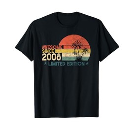 14 Birthday Gifts Awesome Since 2008 Limited Edition T-Shirt