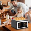 4 Slice Toaster Touch Screen, Stainless Steel Toasters Digital Timer,