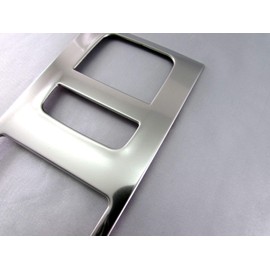 BRIGHTZ 45237 Harrier MXUA80 MXUA85 Stainless Steel Shift Gate Panel, Satin Silver