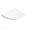 Marble Object Premium White Corner Shelf 9" Polished Shower Shampoo