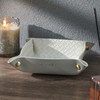 OLETHA Small Foldable Valet Tray - Aesthetic Desk Organizer for